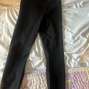 Black high rise leggings